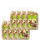 Dehner Knaagdiersnack, knaagdiervoer voor konijnen/knaagdieren, knapperige groentenhoeken, 8 x 150 g (1,2 kg)