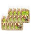Dehner Knaagdiersnack, knaagdiervoer voor konijnen/knaagdieren, knapperige groentenhoeken, 8 x 150 g (1,2 kg)