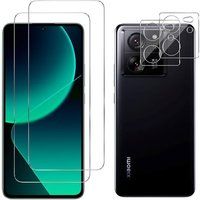 Phonillico® Gehard glas voor Xiaomi 13T / 13T PRO en camerabescherming [Pack 2]