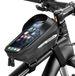 Sacoche de cadre de vélo - Étanche - 7 pouces - Noir