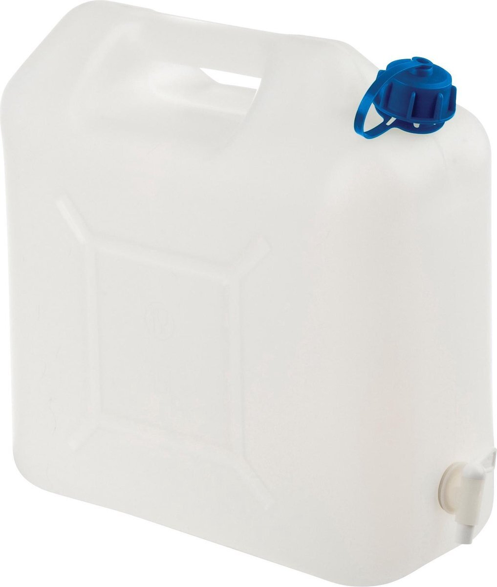 Carpoint Jerrycan/watertank 10 liter met tapkraantje - 27,7 x 14,4 x 38 cm - Jerrycans/watertanks/watercontainers met tap - Kampeerartikelen