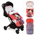 Interbaby Universele voetenzak voor de winter, zacht, warm, wollig, afneembaar, dubbele opening, anti-allergene materialen, Mickey Topos