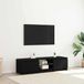 Maison Exclusive - Meuble TV, 140 x 38,5 x 36 cm, noir, aspect chêne