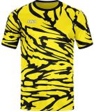 Jako Animal Shirt Korte Mouw Heren - Zwart / Citroen | Maat: M