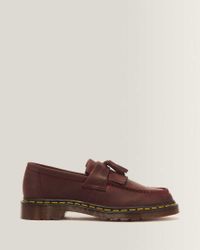 Dr. Martens Adrian Crazy Horse Leren Tassel Loafers Rood Maat 38