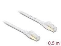 Delock 81024 câble réseau Blanc 0,5 m Cat8.1 U/FTP (STP) Plat