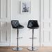 Set ALLSTORE Set van 2 zwarte barkrukken JASPER