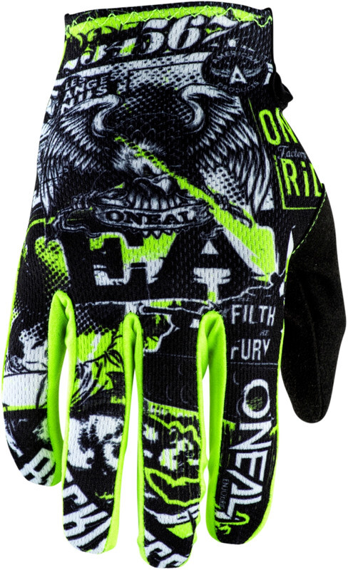 O'Neal Matrix Handschoenen Attack Jongeren, black/neon yellow