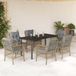 Maison Exclusive - Ensemble de jardin extérieur, 7 pièces, avec coussins, mélange de couleur beige, en polyrotin
