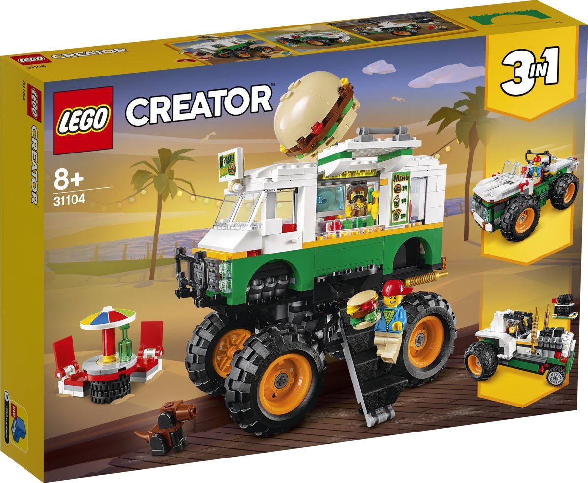 LEGO Creator 31104 3-in-1 Hamburger Monstertruck