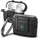 Spigen Lock Fit Hulle Kompatibel mit AirPods Pro 2nd Generation 2022 - Schwarz