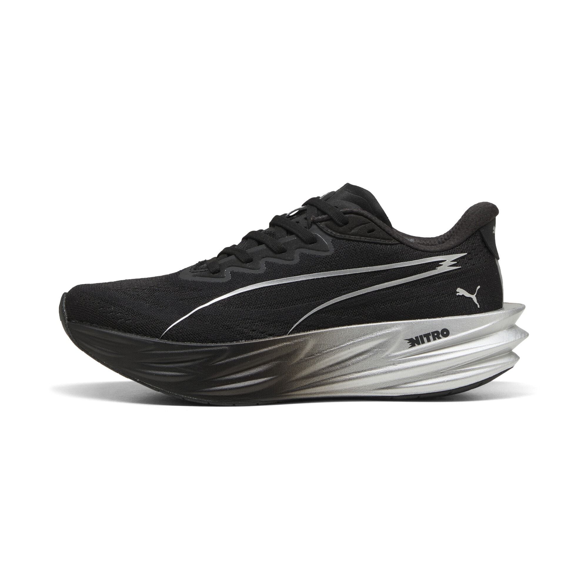 PUMA Deviate Pure NITRO™ hardloopschoenen voor dames 37, Black Silver Metallic