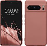 kwmobile telefoonhoesje geschikt voor Google Pixel 8 Pro - TPU back cover in winter roze