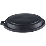 EDA - Plat deksel voor wijnrek 80 l - afsluitbaar - L 59 x Ø 55 x H 8,cm - zwart