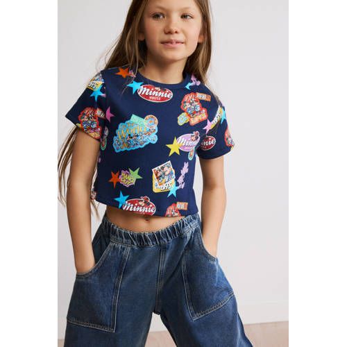 Desigual Minnie Mouse T-shirt met print - donkerblauw