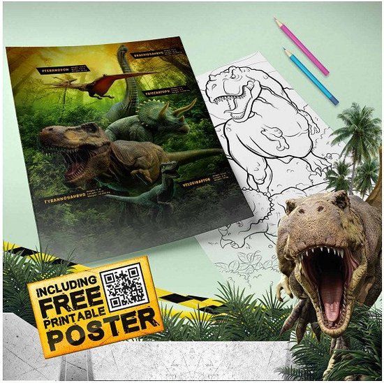 World of Dinosaurs Super Kleurboek - Kleurboek voor Kinderen - 3+ jaar