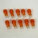 Flosser Ampoule orange x10 culot en verre T13 12V 10W W2.1x9.5d Flosser 449007 pour moto