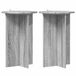 vidaXL Plantenstandaard 2 stuks Grijs sonoma Bewerkt hout Ø40 x 60 cm
