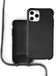 Coverzs Étui en silicone avec cordon iPhone 12 / 12 Pro (noir)
