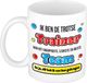 Bellatio Decorations cadeau mok voor trainer - grappig - keramiek - 300 ml