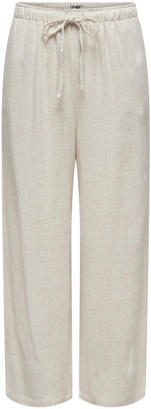 ONLY ONLSIESTA MW PULL-UP LINEN BL PNT NOOS Dames Broeken - Moonbeam