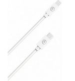 Bigben Connected câble USB-C/Lightning 50cm - 3A, Blanc