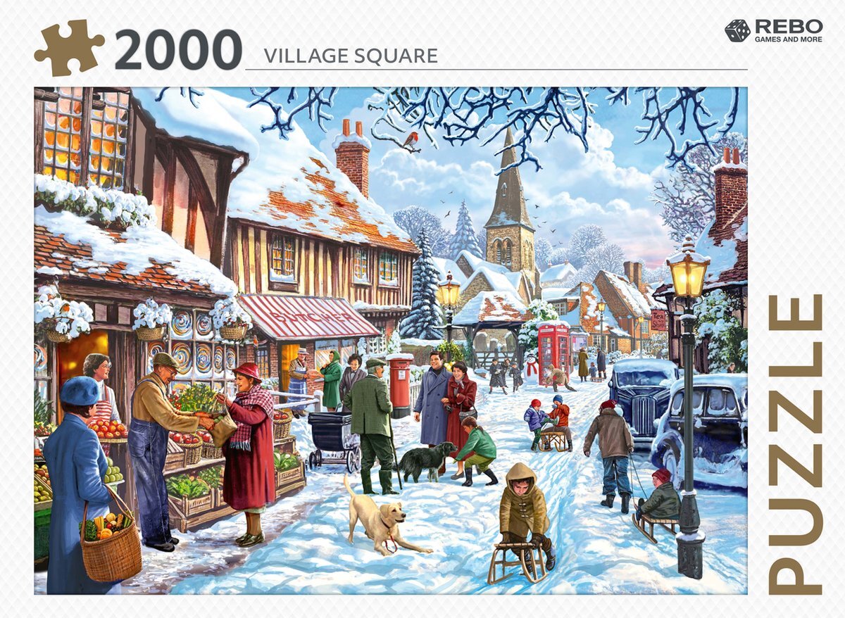 - Rebo legpuzzel 2000 stukjes - Village square