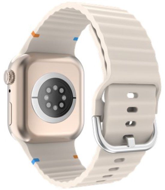 Just in Case Activeflex Apple Watch 44/45/46/49mm Horlogebandje Ivoor