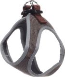 Hond Flamingo Hond Harnas Step&Go Herbert Donkerbruin S 35cm 40cm