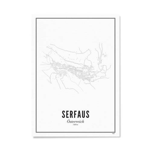WIJCK. WIJCK. poster Serfaus - City (30x40 cm)