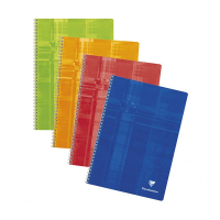 Clairefontaine Clairefontaine spiraalblok A4 geruit 90 grams 100 vel assorti 10 stuks (5 mm, geen kantlijn)