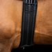 Imperial Riding IRHBasic Springriem, anatomische noppenriem met ademende bekleding en buikslab, zwart, 95 cm