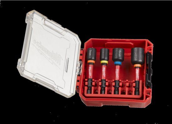 Milwaukee SHOCKWAVE™ Impact Duty Magnetische Moeraandraaierset Ø 7-13mm Gen II - 4-delig - 4932492445