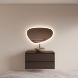 Boss & Wessing BWS Badmeubelset Riga Met Topplaat 100 cm Bruin Eiken