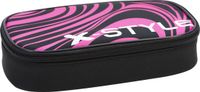 Eberhard Faber X-Style pencil case - 21.5 x 6 x 10.5cm - black/neon pink - empty