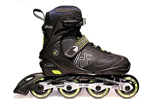 KRF The New Urban Concept KRF patin AJUST XR-280 zwart/limoen, volwassenen, uniseks, L (38-41)