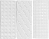 Gerim Humidificateur/évaporateur d'eau radiateur - 4x pièces - blanc - terre cuite - L8 x H20 cm