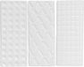 Gerim Humidificateur/évaporateur d'eau radiateur - 4x pièces - blanc - terre cuite - L8 x H20 cm