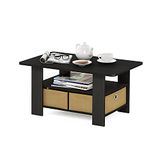 Furinno Andrey Salontafel met lade, espresso/bruin