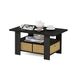 Furinno Andrey Salontafel met lade, espresso/bruin