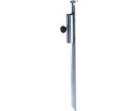 Merkloos Set van 2x stuks parasolharingen metaal 49 cm - parasolhouders voor strand / tuin / picknick