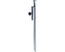 Merkloos Set van 2x stuks parasolharingen metaal 49 cm - parasolhouders voor strand / tuin / picknick