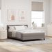 Maison Exclusive - Lit boxspring avec tête de lit Taupe 200 x 160 cm en tissu