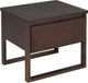 Beliani GIULIA Table de chevet - Couleur bois foncé - Pin