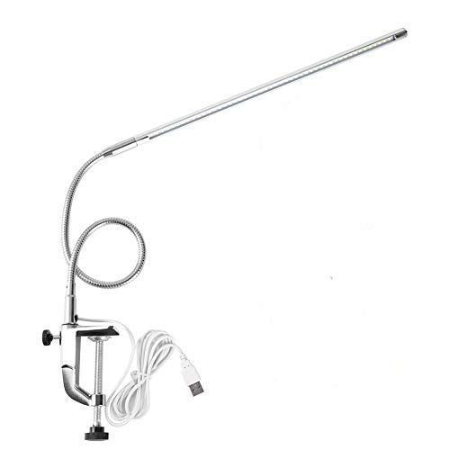 Nikou Tattoo-led-lampen - USB-cosmeticatap, verstelbare led-bureaulamp, clip-tafellamp, wenkbrauwlippen-schoonheidssalon met clip voor manicure-leestattoo-licht