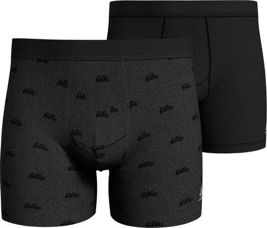 Odlo Active Everyday SUW 2-pack Boxer - Men - Grey/Black - Size S