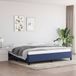 Maison Exclusive - Cadre de lit sans matelas, bleu, 200x200 cm, rembourré