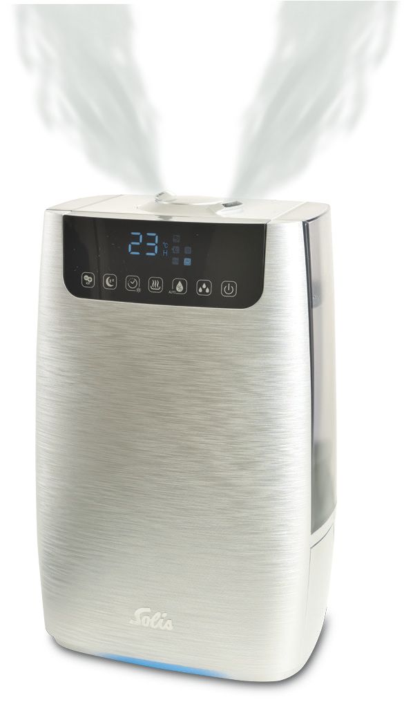 Solis Ultrasonic Pure Luchtbevochtiger - 4.5L - Zilver