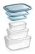 Tescoma 896944 diepvriescontainer 4FOOD, 3 stuks, 0,5; 1,0; 2,0 l