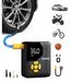 Gonfleur de pneus Compresseur d'air portable - Électrique - 150 PSI - Avec manomètre - Pour voiture, vélo et moto